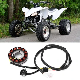 Magneto Stator Coil, Ignition Stator Magneto Wire Coil, Stator and Gasket Replacement for YFZ450 YFZ 450 2004-2013