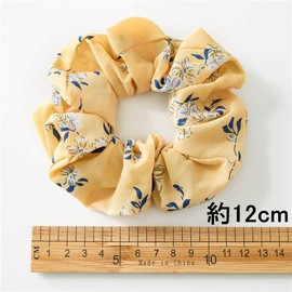 [SEISEI] Japanese Style Scrunchie Simple Women's Girls Hair Elastic Black Cute Scrunchie Hair Accessory Large Hair Closure Scrunchie Set, Beautiful, Adult, Elegant, Wedding, 3/4/5/6/7 Piece Set,