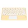 Touch Wireless Keyboard Round Keycaps Ergonomic Design Ultra Thin Smart