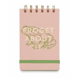 DesignWorks Ink 3.5'' x 5.75'' Vintage Sass Office Supplies Wirebound Spiral Pocket Notepad Memo Book with 80 Lined Sheets, Pink Froget About It