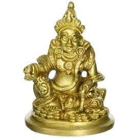 Kubera-The God of Wealth (Small Statue) - Brass Statue