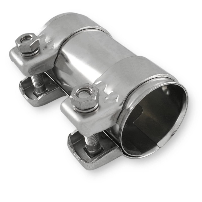 Exhaust Clamp, Pipe Connector, Double Clamp, Exhaust System (Galvanised Steel,