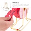 Operitacx Brass Plated Raffle Ticket Dispenser: Drum Ticket Holder Organiser