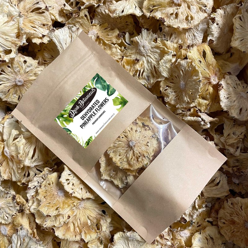 Dehydrated Dried Pineapple Slices Flowers | 100% Natural | For