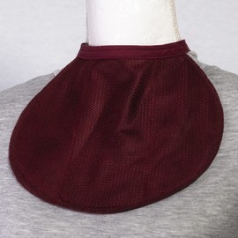 Romet Blouse-Neck Stoma Cover (Burgundy, 16 Inch Neck Diameter) Secure Neck Closure with Easy to use Tuck-Lock