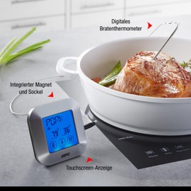 Gefu ge21790 Punto Cooking Thermometer, Stainless Steel, Grey, 2.5 x 8.5 x 8.5 cm