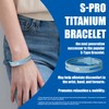 Phiten S-PRO Titanium Bracelet - Waterproof Sport Silicone Bracelet Wristband