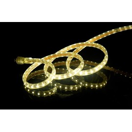 CBConcept UL Listed, 50 Feet, Super Bright 13500 Lumen, 3000K Warm White, Dimmable, 110-120V AC Flexible Flat LED Strip Rope Light, Commercial Grade, Indoor Outdoor use, Ready to Plug n Shine