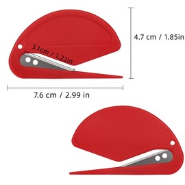 6pcs Desk Letter Openers, Plastic Envelope Opener Slitter Secure and Efficient Mail Opener Tool with Sharp Edges Envelope Slitter for Wrapping Mail and Paper Cutting