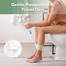 Haakaa Bidé portátil para viajes, camping o mochilero, bidé de mano para mujeres y hombres, pulverizador de cuidado posparto y recuperación para mamás, se adapta a la mayoría de botellas de agua de