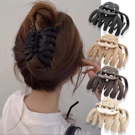 Hair Clip Large Thick Hair 4 Pieces 9.5 cm Hair Clips Women's Non-Slip Claw Clip, Hair Styling Accessories for Women Girls Hair Clips Set