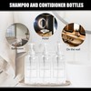 Shampoo Pump Dispenser, YACEYACE 3Pcs 16.9oz Clear Shower Soap Dispenser