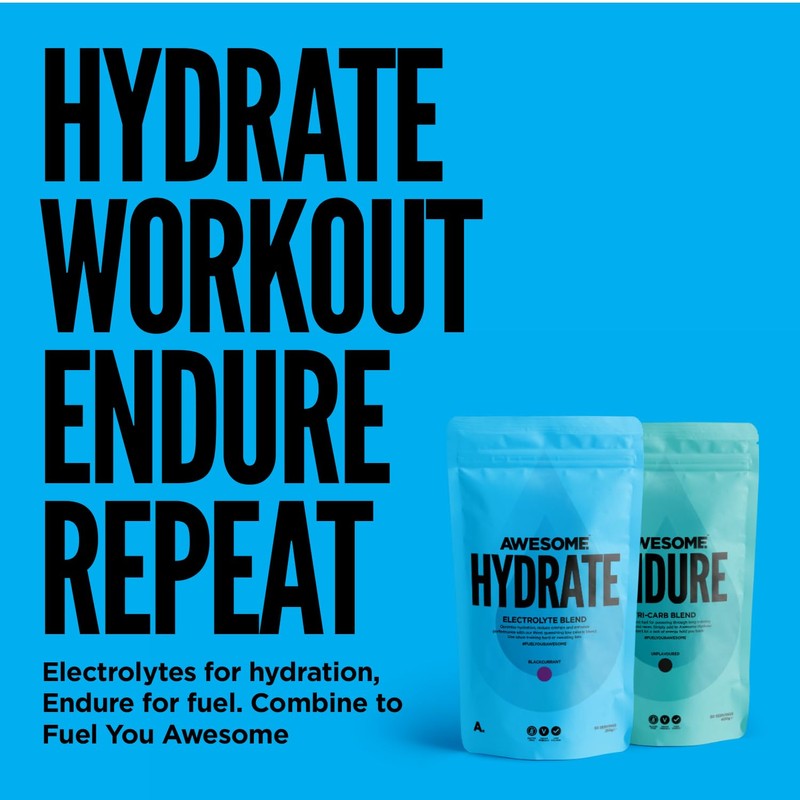Awesome Supplements Hydrate - Blackcurrant | Low Calorie Electroylte Drink