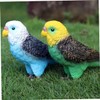Vaguelly Simulation Parrot Toy Plastic Animal Ornament for Educational