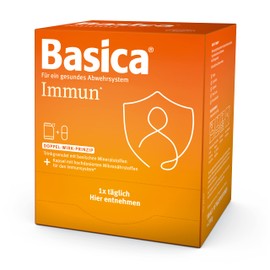 Basica® Immune Basic Drinking Granules and Capsule for a Strong Immune System*. Acid-Base Balance, Vegan, Lactose-Free, 30 Double Sachets