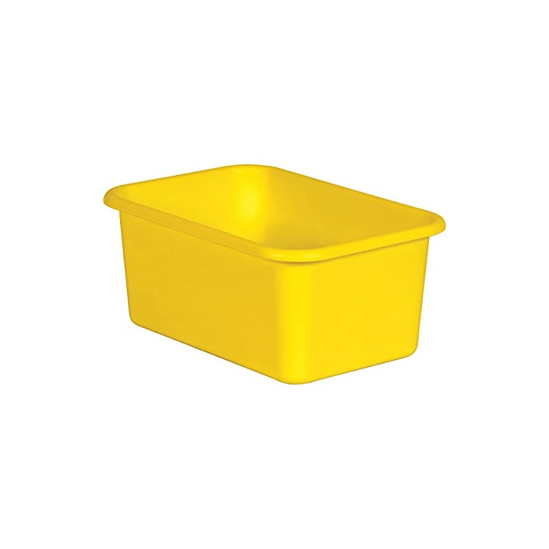 Teacher Created Resources® Yellow Small Plastic Storage Bin