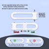 WENPENG Sliding Cabinet Locks for Babies, Baby Proofing Adjustable U-Shaped