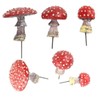 Beufee 6PCS Glow in the Dark Mushrooms, Luminous Glow in