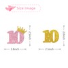 MonMon & Craft 10th Birthday Cupcake Toppers/Children Girls 10th Birthday