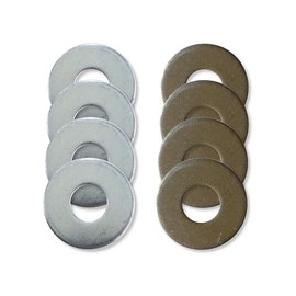 8 Classic Washer Toss Washers - Zinc/Yellow Zinc - by Get Outside Games (8 Washers with 2 Containers)