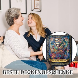 Einanmut Daughter Gifts from Mum, Gift for Daughter, Birthday Daughter from Mum Dad - Cute Sloth Blanket, Best Daughter Gift, Birthday Gift Daughter