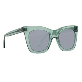 DIFF Eyewear Kaia Julep Crystal + Grey Mirror Polarized Lens Sunglasses