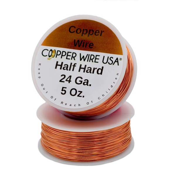 (24 Ga - 80m) - Solid Bare Copper Round Wire