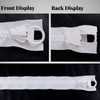 CRAFFANCY White Large Plastic Zipper, Teeth Heavy Duty Zipper for