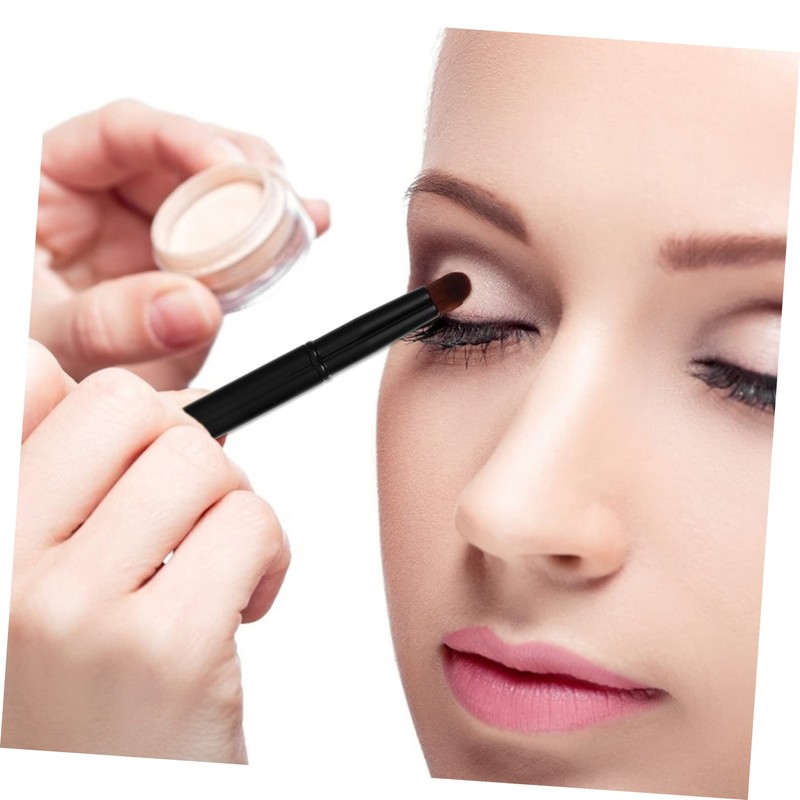 Healeved 6pcs Double-ended Eyebrow Brush Angled Brow Brush for Precise