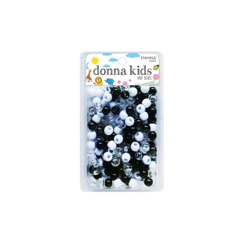 Donna Hair Braiding Kit: 11x10mm Pony Beads, DIY Plastic Beads,