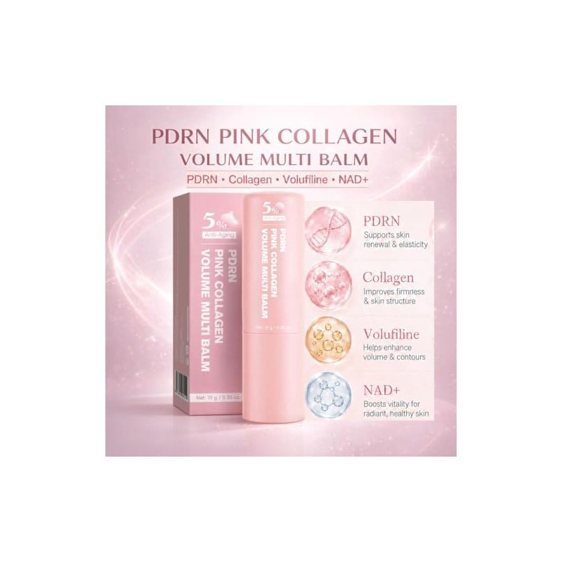 PDRN Pink Collagen Volume Multi Balm Stick, Volufiline Collagen Wrinkle