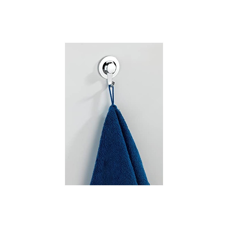 WENKO Static-Loc® Plus Valenza Wall Hook Chrome - Towel Hook,