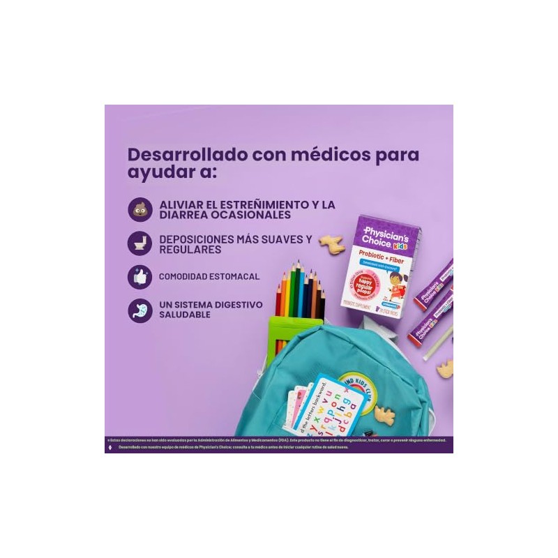 Physician's Choice Paquetes de Fibra Probi?tica y Prebi?tica