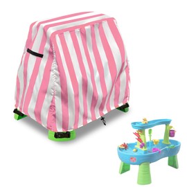 Aacabo Kids Water Table Cover Fit Step2 Rain Showers Splash Pond Water Table,Waterproof Dust Proof Anti-UV Outdoor Toys Cover-Cover only