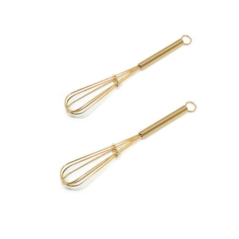 GEPOR Mini Whisks 5 inch 4Pcs Gold