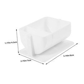 PACKOVE Makeup Storage Organizer Multi-functional Sponge Holder for Dorm Bathroom Elegant Design Material Space-saving Rack for Makeup Items