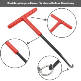 ANBOO Pack of 2 Spring Hooks, Exhaust Spring Hook Puller Tool, High-Quality Motorcycle Spring Puller Set, T-shaped Handle Spring Puller for Easy Installation and Disassembly of Exhaust and Brake