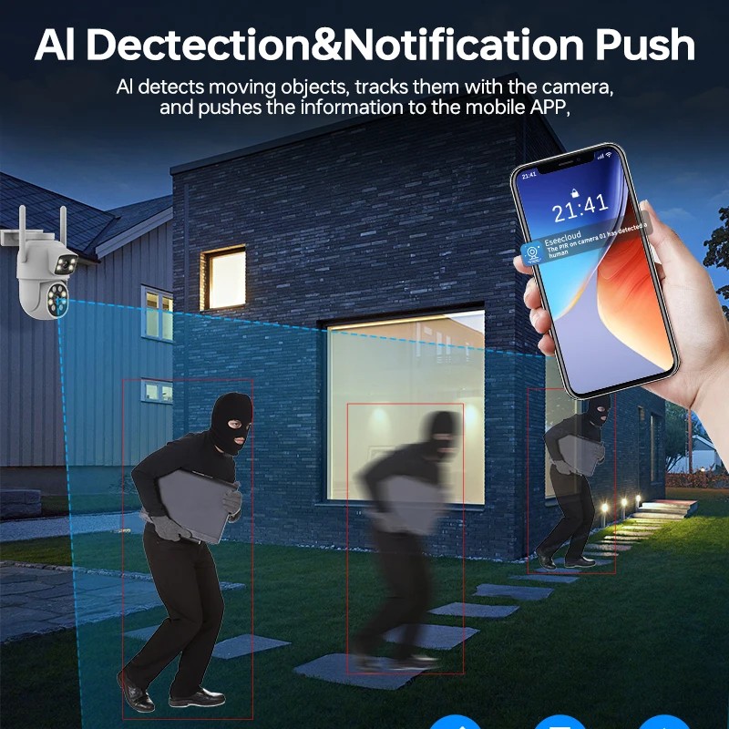 Christmas Gift Home Security Smart Night Vision Camera Pan 355°