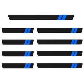 9 Pieces Sill Strip Threshold Protector Car Trunk Door Sill Carbon Fiber Door Sill Universal Anti-Trampling Protection Decorative Strips Suitable for a Variety of Car Models