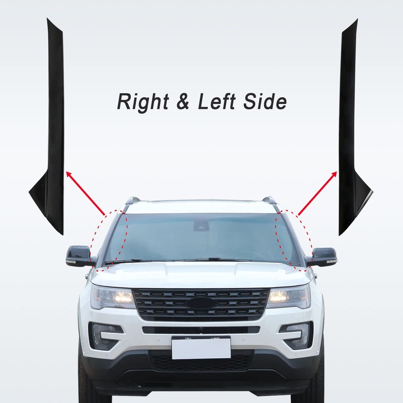 CARMOCAR A-Pillar Front Molding Windshield Outer Trim Replacement for 2011-2019
