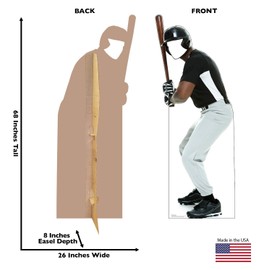 Cardboard People Baseball Player Stand-in Life Size Cardboard Cutout Standup