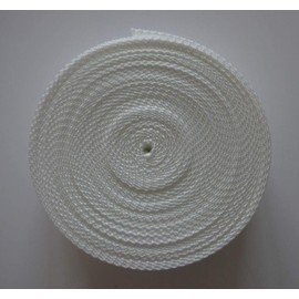 ggm 10 m Polypropylene Webbing Strap 1.4 mm Thick White (UV) 40 mm