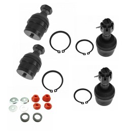 TRQ Front Suspension Kit Ball Joint Radius Arm Bushing Kit Compatible with 1987-1996 Ford Bronco F-150 F-250