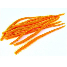 FOLANDO 20 PCS Artificial Sea Worms, 13cm Earthworm Soft Fishing Lures Fishing Worms Night Crawlers Trout Worms HC001