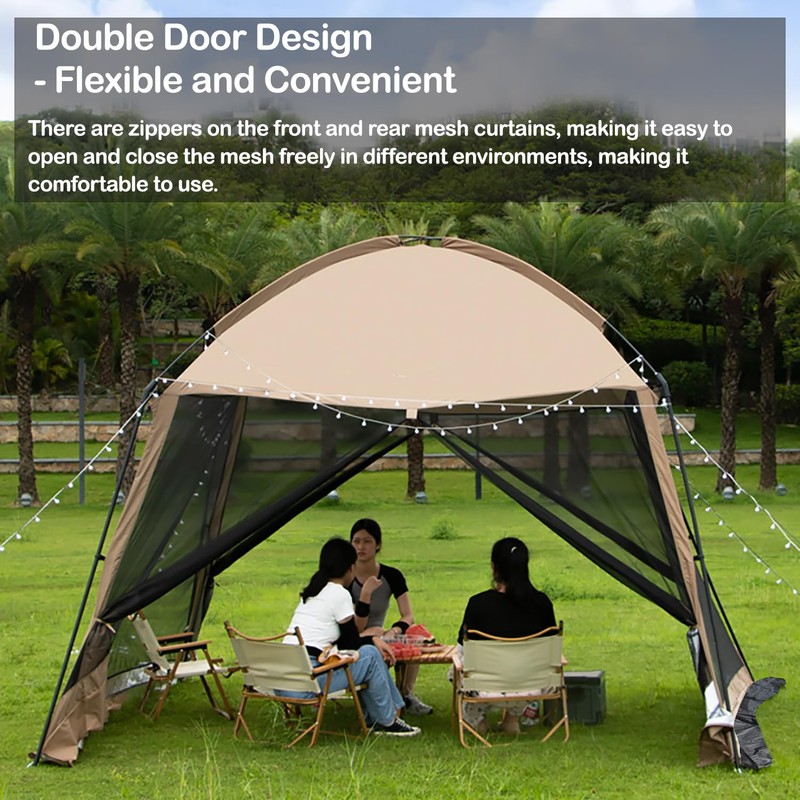 iCool Screen House 11 x 11 Ft Screened Mesh Net