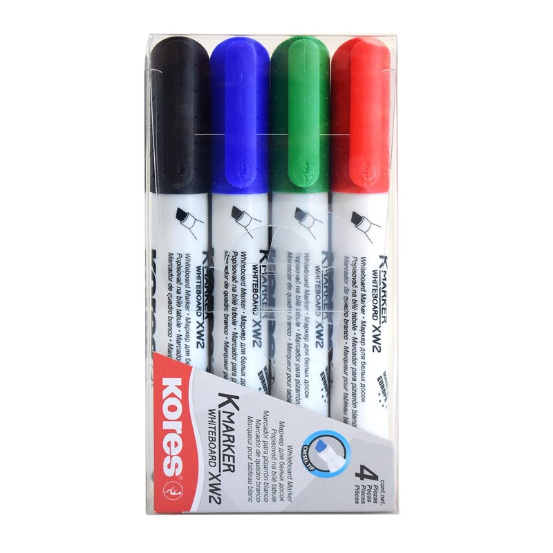 Kores - Coloured Whiteboard Marker Pens - K-Marker XW2, Chisel