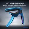 Salvori Exclusive Gradient 'Blue-Plated' Heavy-Duty Guitar Capo for Acoustic/Electric Guitar