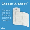 Viva Multi-Surface Cloth Paper Towels, Choose-A-Sheet Size, 3 Double Rolls,