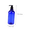 Baluue 2pcs Travel Toiletries Bottles Shampoo Containers Pump Liquid Bottle