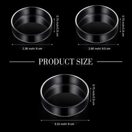 Patelai 3 Pieces Aquarium Shrimp Feeding Dish Glass Fish Clear Tank Feeding Bowl Food Bowl Freshwater Tray Feeder